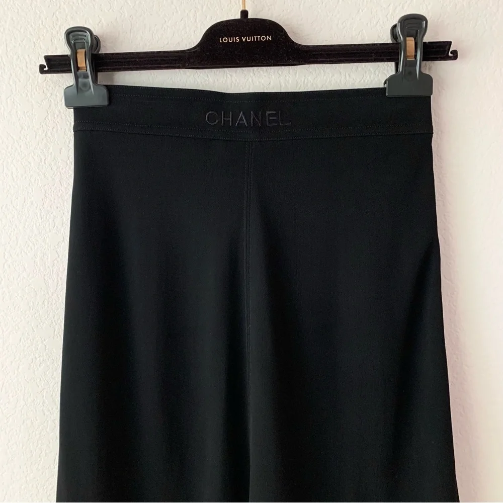 Chanel embroidered black ballet skirt